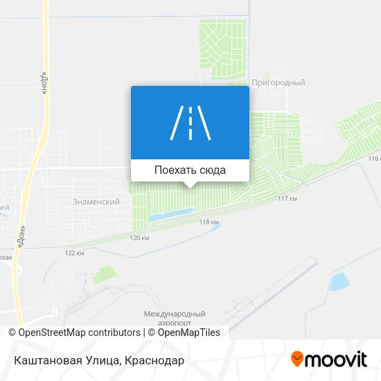 Карта Каштановая Улица