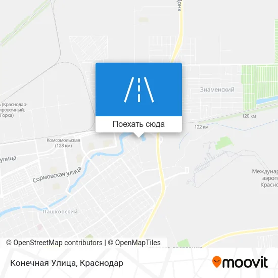 Карта Конечная Улица
