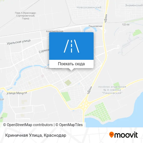 Карта Криничная Улица