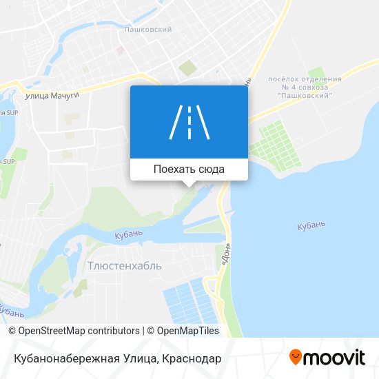 Карта Кубанонабережная Улица