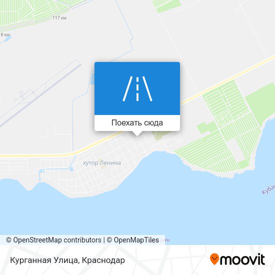 Карта Курганная Улица
