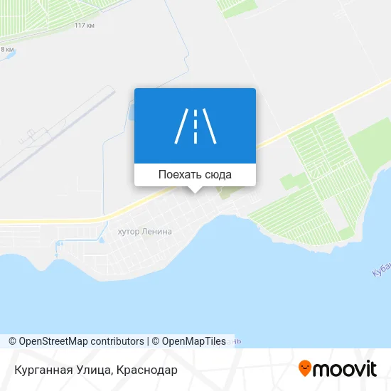 Карта Курганная Улица