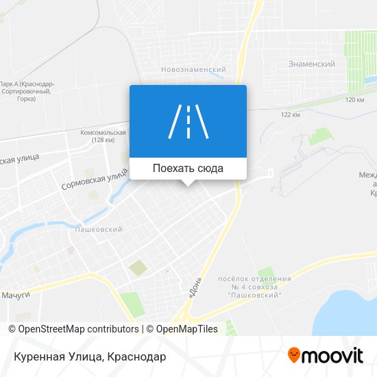 Карта Куренная Улица