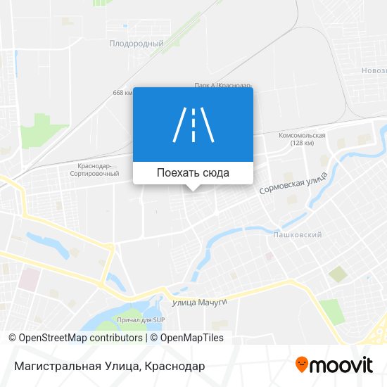 Карта Магистральная Улица