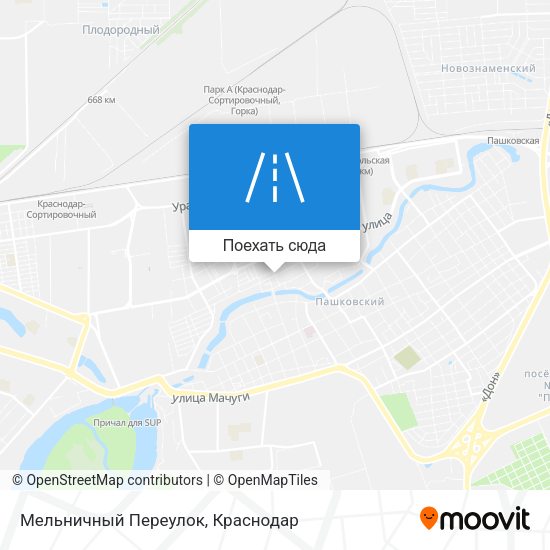 Карта Мельничный Переулок