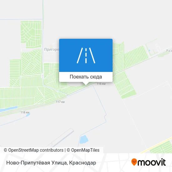 Карта Ново-Припутёвая Улица