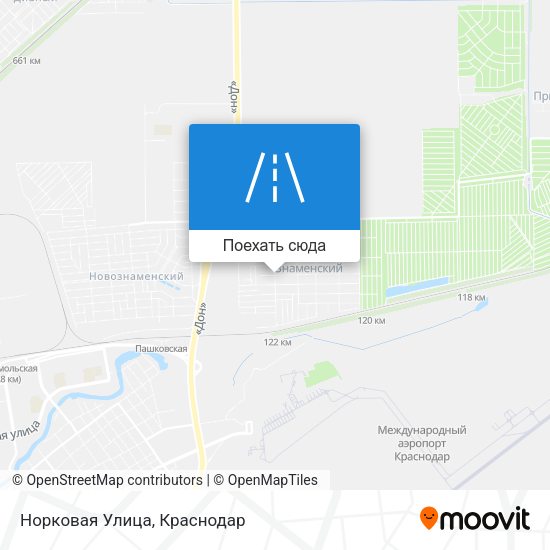 Карта Норковая Улица