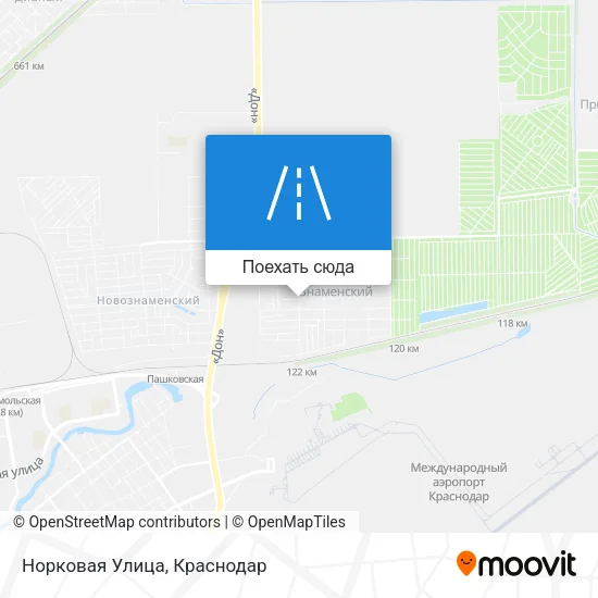 Карта Норковая Улица