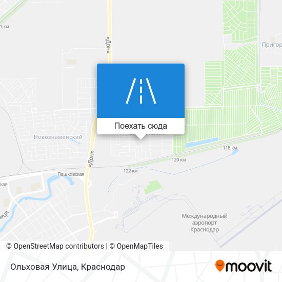 Карта Ольховая Улица