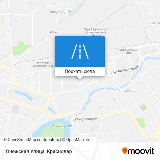 Карта Онежская Улица