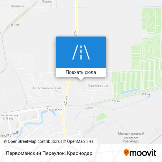 Карта Первомайский Переулок
