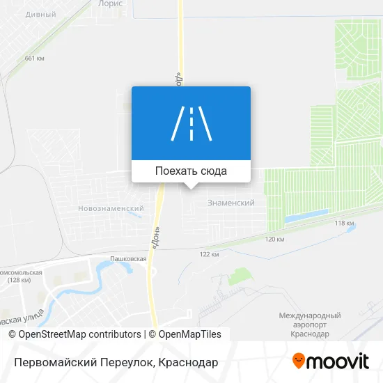 Карта Первомайский Переулок