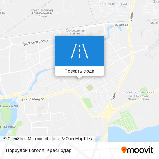 Карта Переулок Гоголя