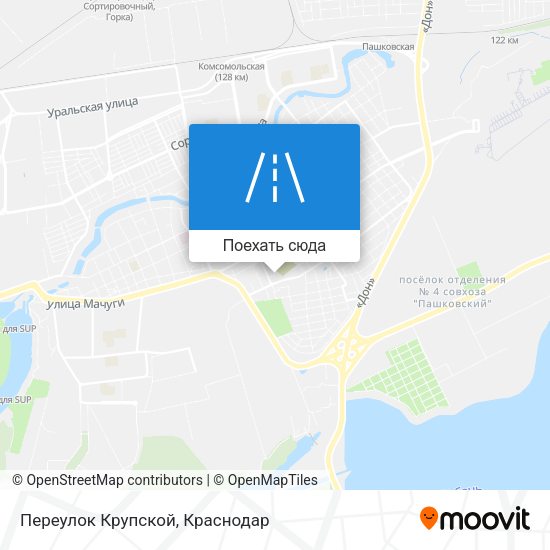 Карта Переулок Крупской