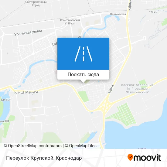 Карта Переулок Крупской
