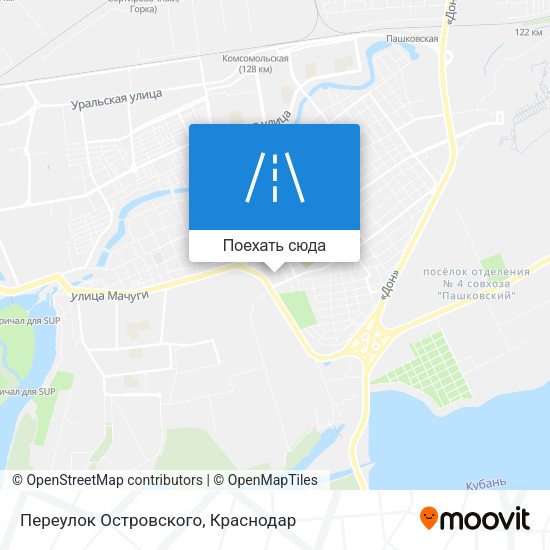 Карта Переулок Островского