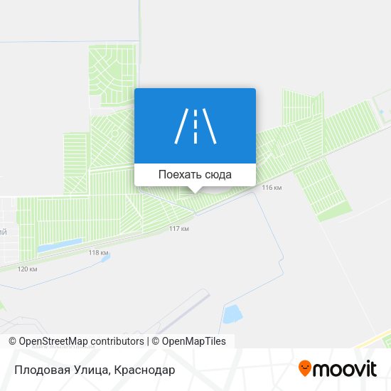 Карта Плодовая Улица