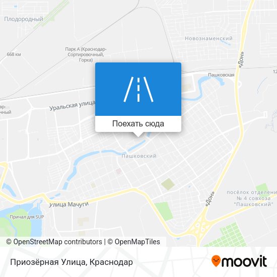 Карта Приозёрная Улица