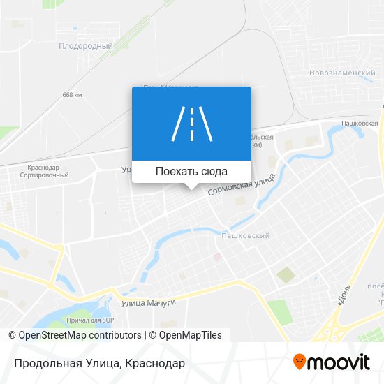 Карта Продольная Улица