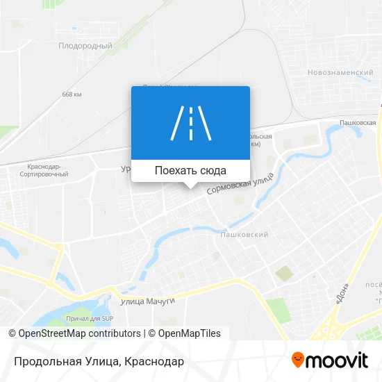 Карта Продольная Улица