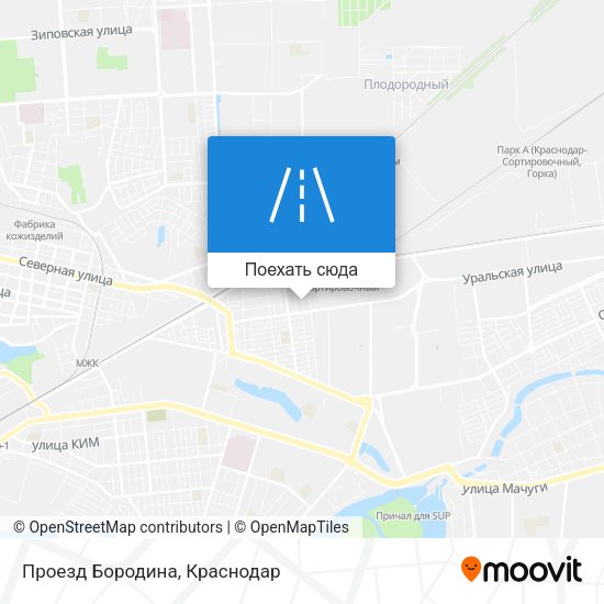 Карта Проезд Бородина