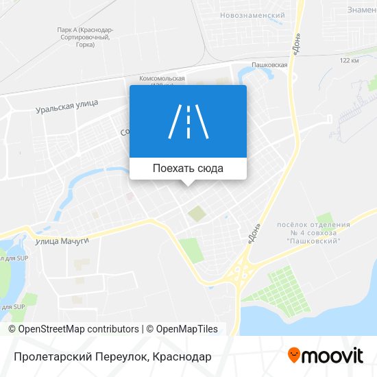 Карта Пролетарский Переулок