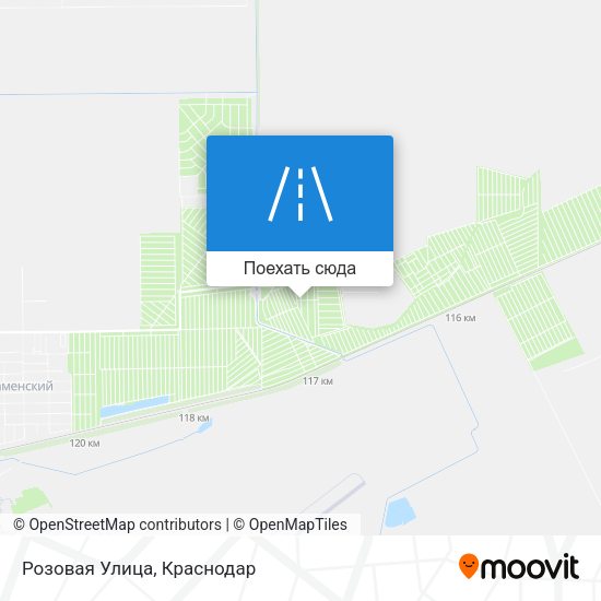Карта Розовая Улица
