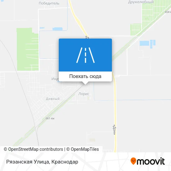Карта Рязанская Улица