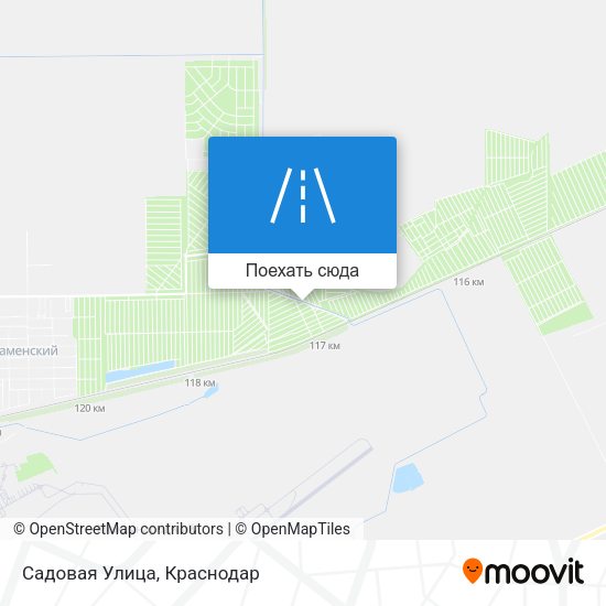 Карта Садовая Улица