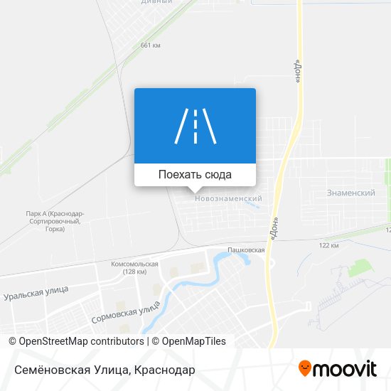 Карта Семёновская Улица