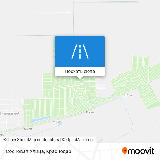 Карта Сосновая Улица
