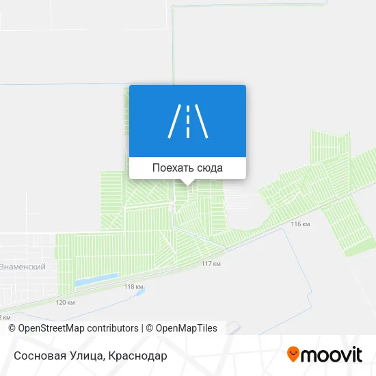 Карта Сосновая Улица