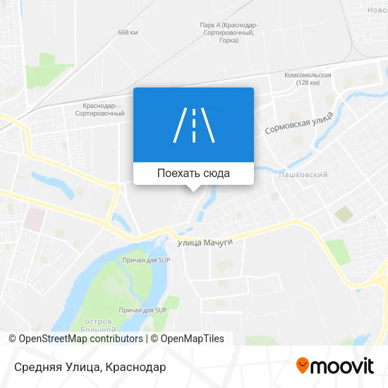 Карта Средняя Улица
