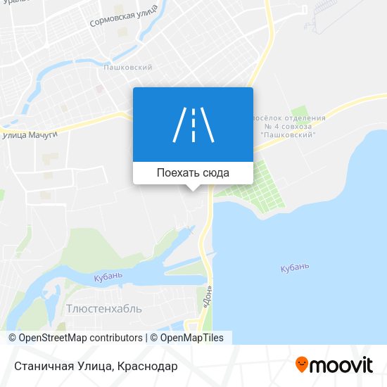 Карта Станичная Улица