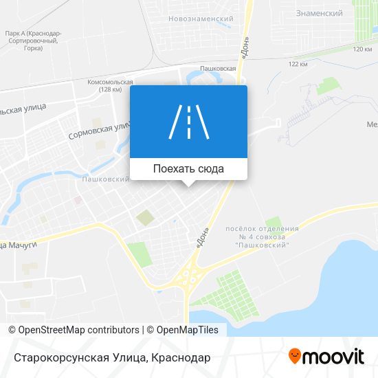 Карта Старокорсунская Улица