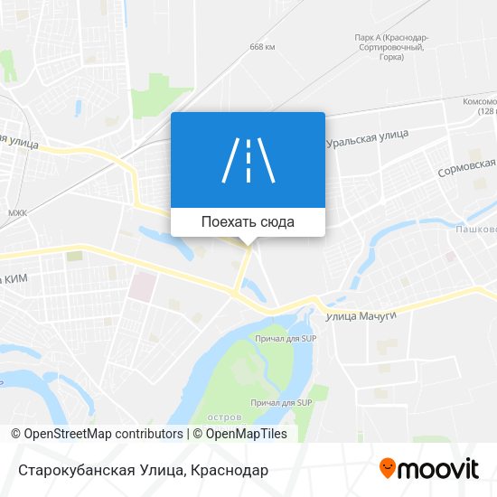 Карта Старокубанская Улица