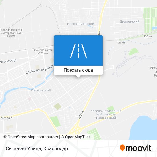 Карта Сычевая Улица