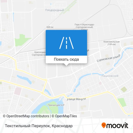 Карта Текстильный Переулок