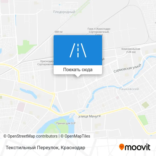 Карта Текстильный Переулок