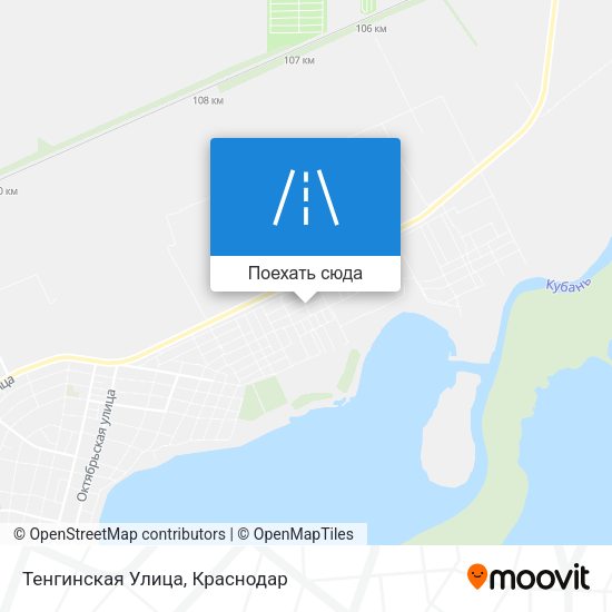 Карта Тенгинская Улица