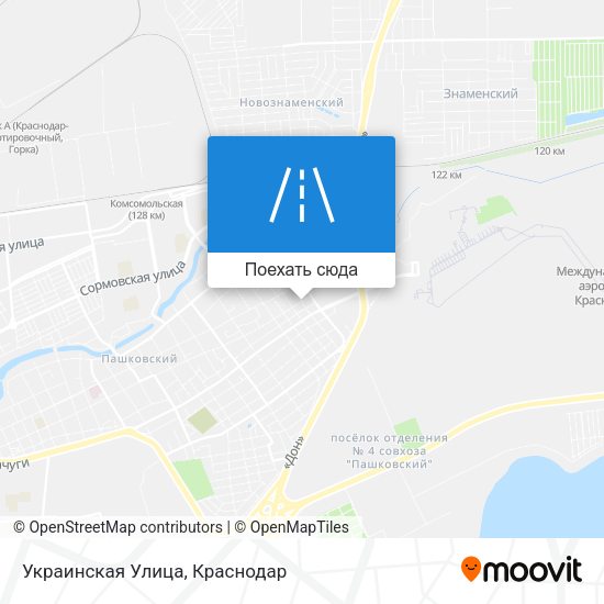Карта Украинская Улица