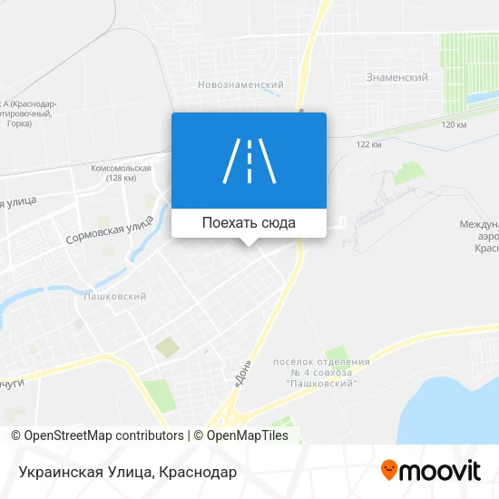Карта Украинская Улица