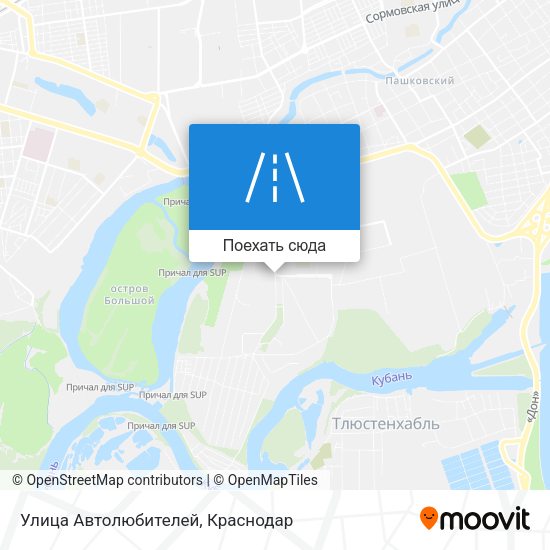 Карта Улица Автолюбителей