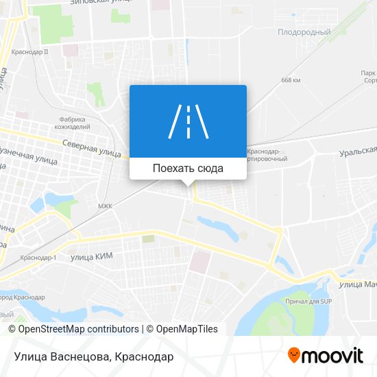 Карта Улица Васнецова