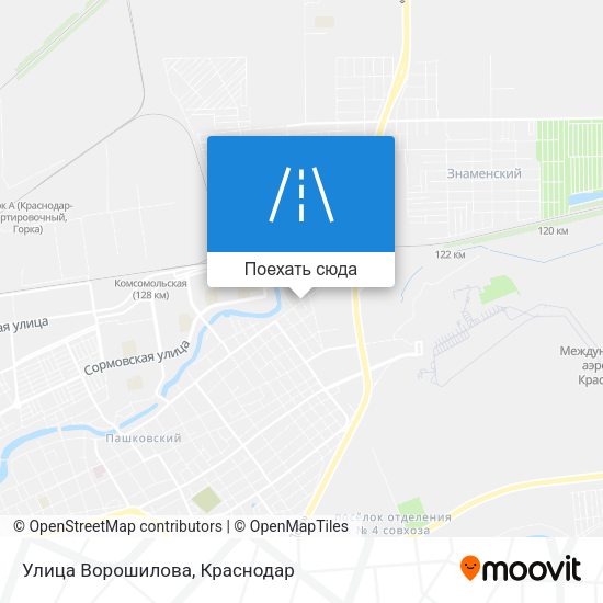 Карта Улица Ворошилова