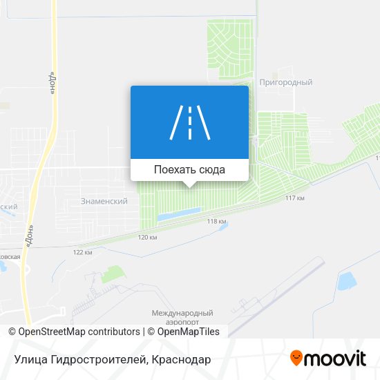 Карта Улица Гидростроителей