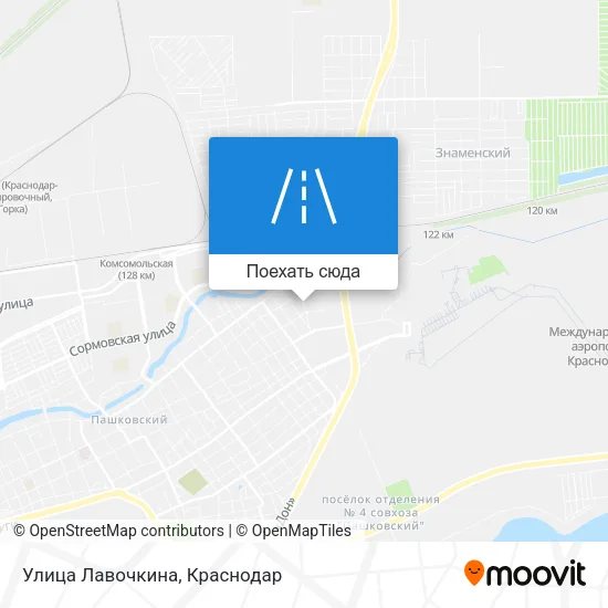 Карта Улица Лавочкина