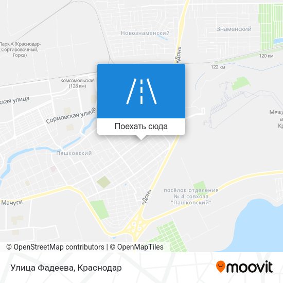 Карта Улица Фадеева
