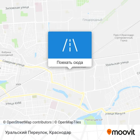 Карта Уральский Переулок