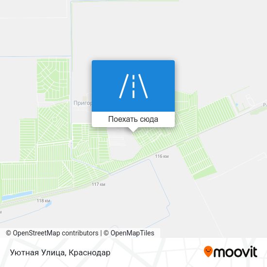 Карта Уютная Улица